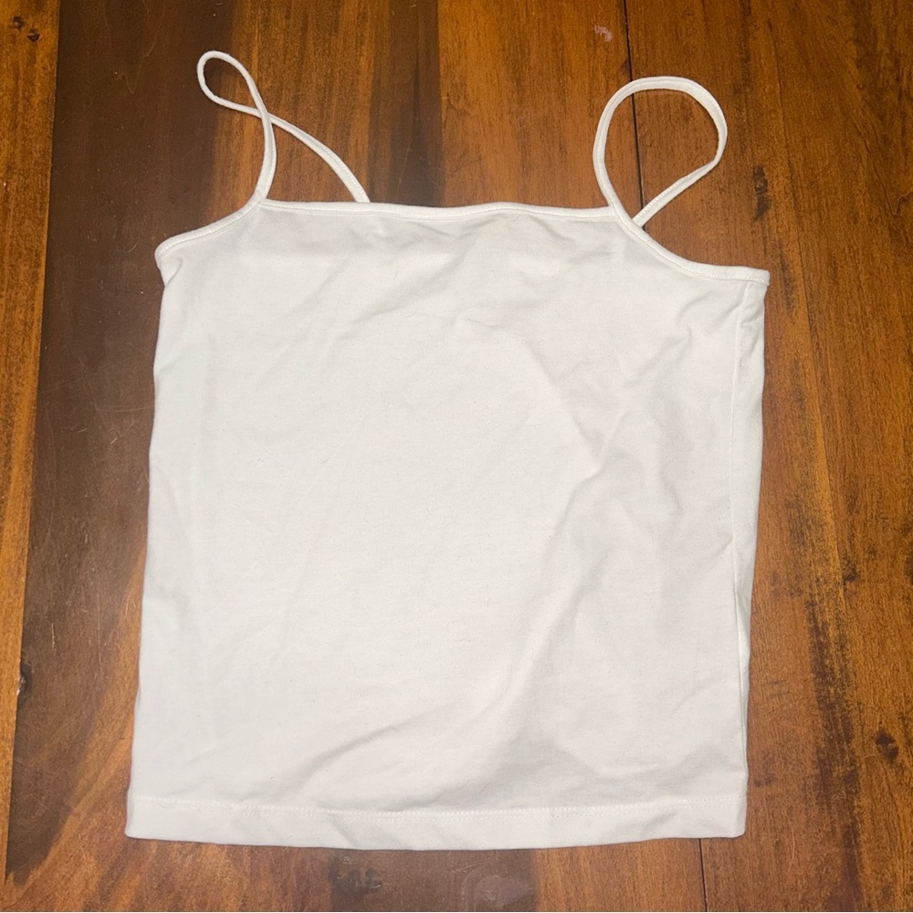 Wild Fable White Fitted Sleeveless Camisole